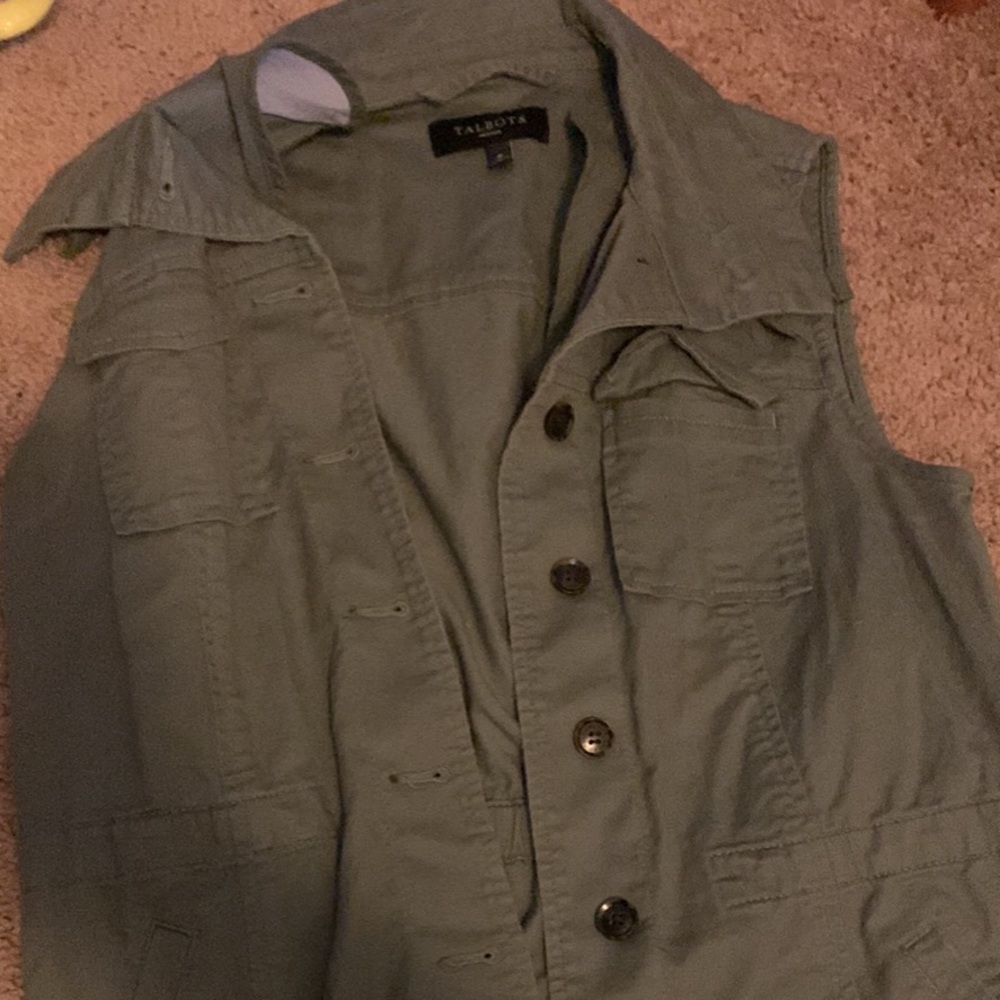 Talbot army green vest